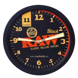 Raw Black Wall Clock
