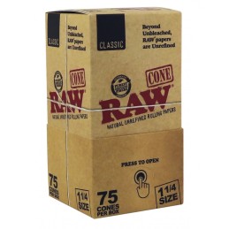RAW Cone 75PK 1¼